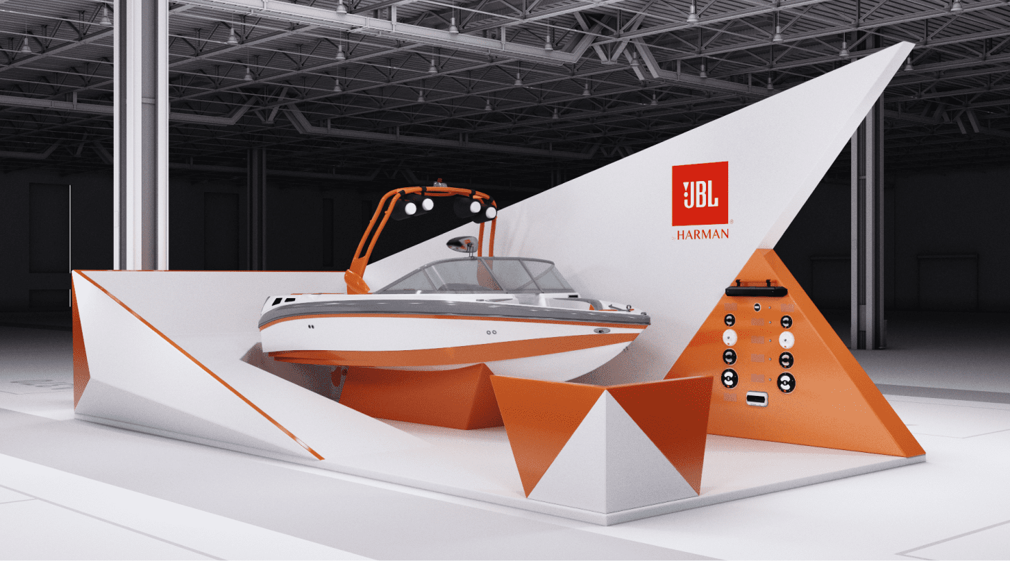 Exhibition stand for JBL